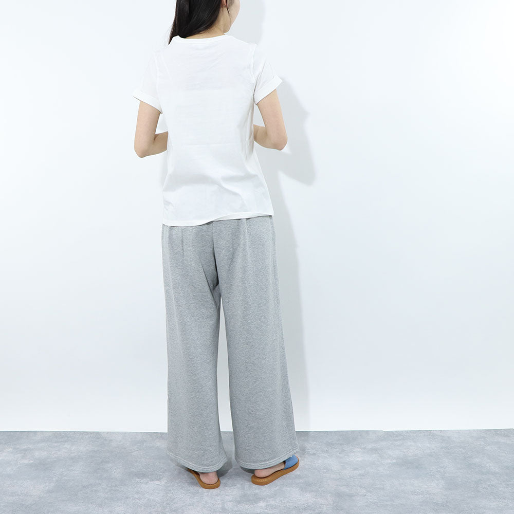 クロエ Chloe トップス Tシャツ・カットソー レディース ホワイト コットン ロゴ 刺繍 クルーネック キッズモデル カットソー 半袖 C20110 117