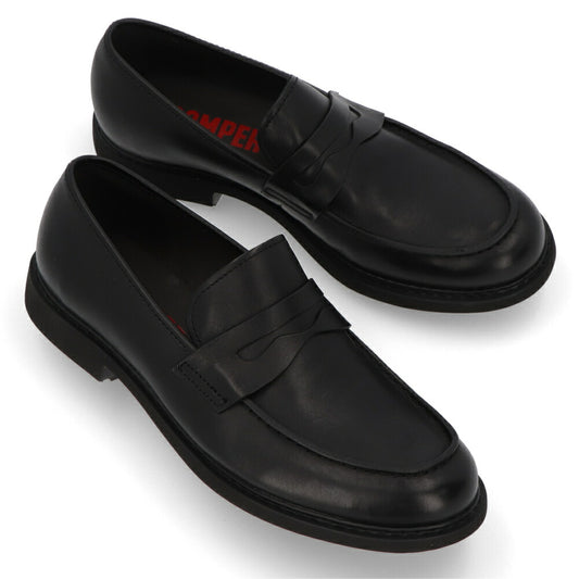 CAMPER Neuman ブラック モカシン ローファー K100268