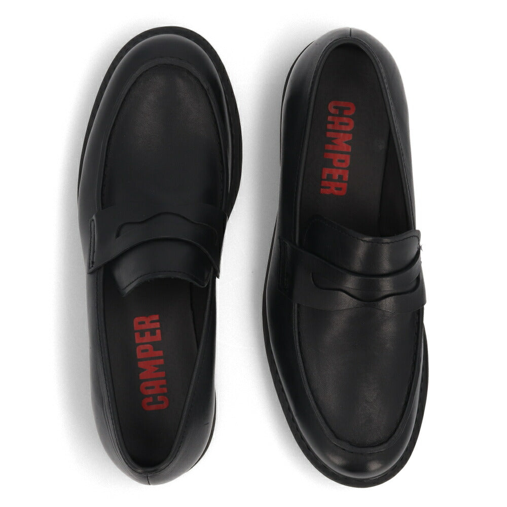 CAMPER Neuman ブラック モカシン ローファー K100268