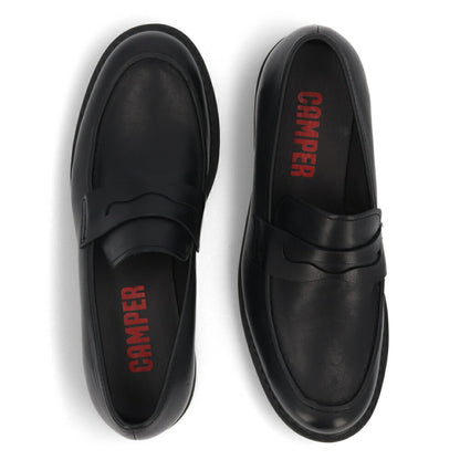 CAMPER Neuman ブラック モカシン ローファー K100268