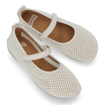 CAMPER パンプス RIGHT NINA アイボリー リヨセルメッシュ ライトニナ メッシュ K201402