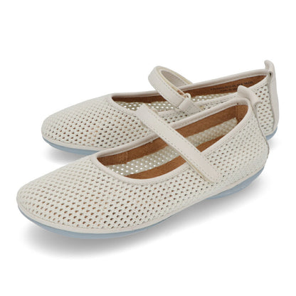 CAMPER パンプス RIGHT NINA アイボリー リヨセルメッシュ ライトニナ メッシュ K201402