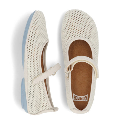 CAMPER パンプス RIGHT NINA アイボリー リヨセルメッシュ ライトニナ メッシュ K201402