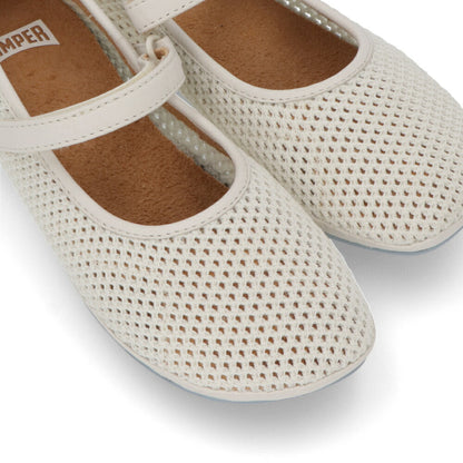 CAMPER パンプス RIGHT NINA アイボリー リヨセルメッシュ ライトニナ メッシュ K201402