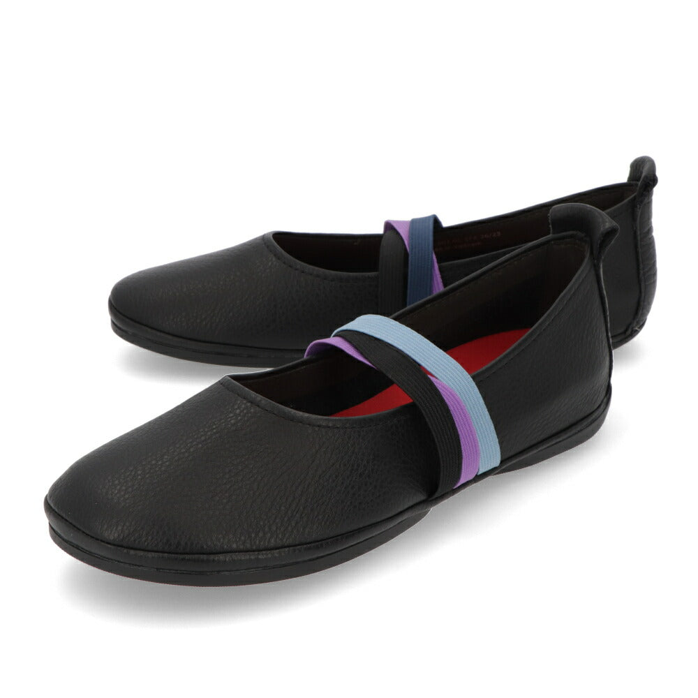 CAMPER パンプス Twins ホワイト ブラック テキスタイルツインズ K201665