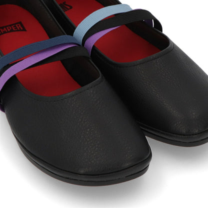 CAMPER パンプス Twins ホワイト ブラック テキスタイルツインズ K201665