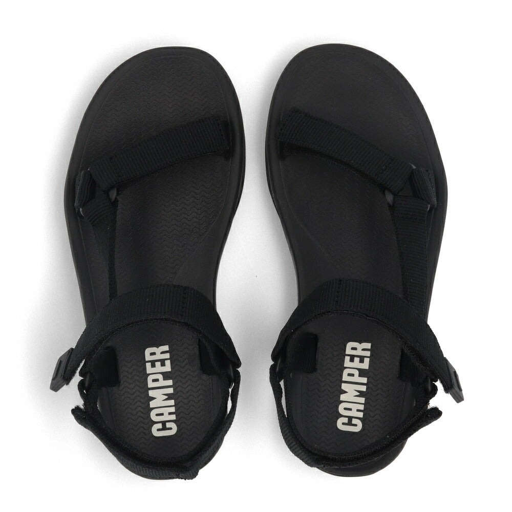 CAMPER サンダル Match ブラック リサイクルポリエステル スポーティ―サンダル ロゴ K200958