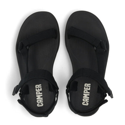 CAMPER サンダル Match ブラック リサイクルポリエステル スポーティ―サンダル ロゴ K200958