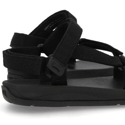 CAMPER サンダル Match ブラック リサイクルポリエステル スポーティ―サンダル ロゴ K200958