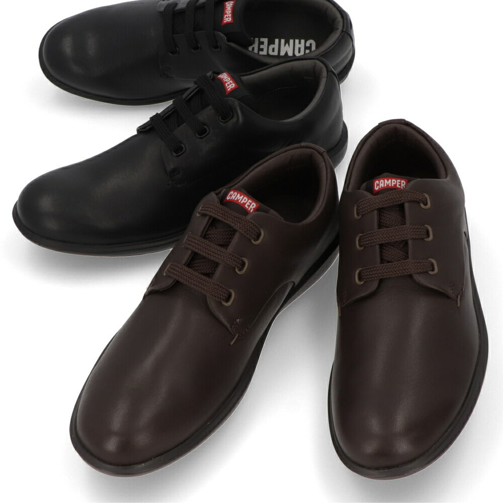 CAMPER レザーシューズ Atom Work ブラック ブラウン レザー アトムワーク 18637