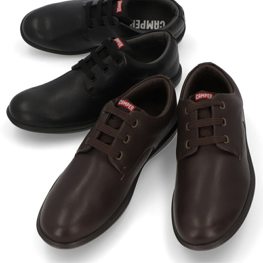 CAMPER レザーシューズ Atom Work ブラック ブラウン レザー アトムワーク 18637