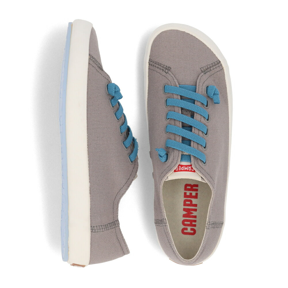 CAMPER スニーカー Peu Rambla グレー ブルー リサイクルコットン ペウランブラ 18869