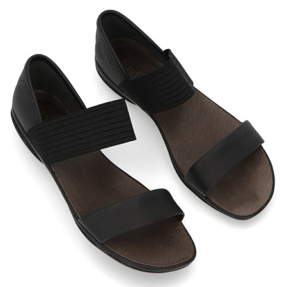 CAMPER サンダル Right Nina ブラック ライトニナ バレエレザー21735