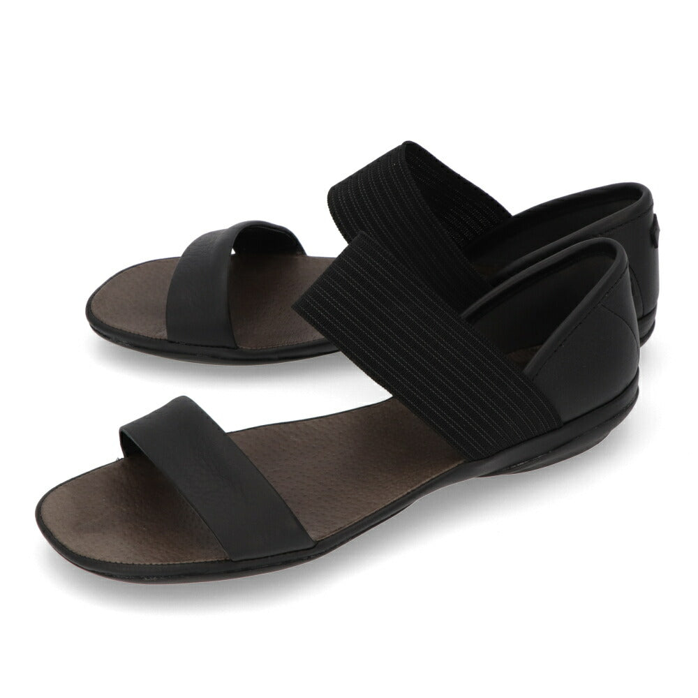 CAMPER サンダル Right Nina ブラック ライトニナ バレエレザー21735