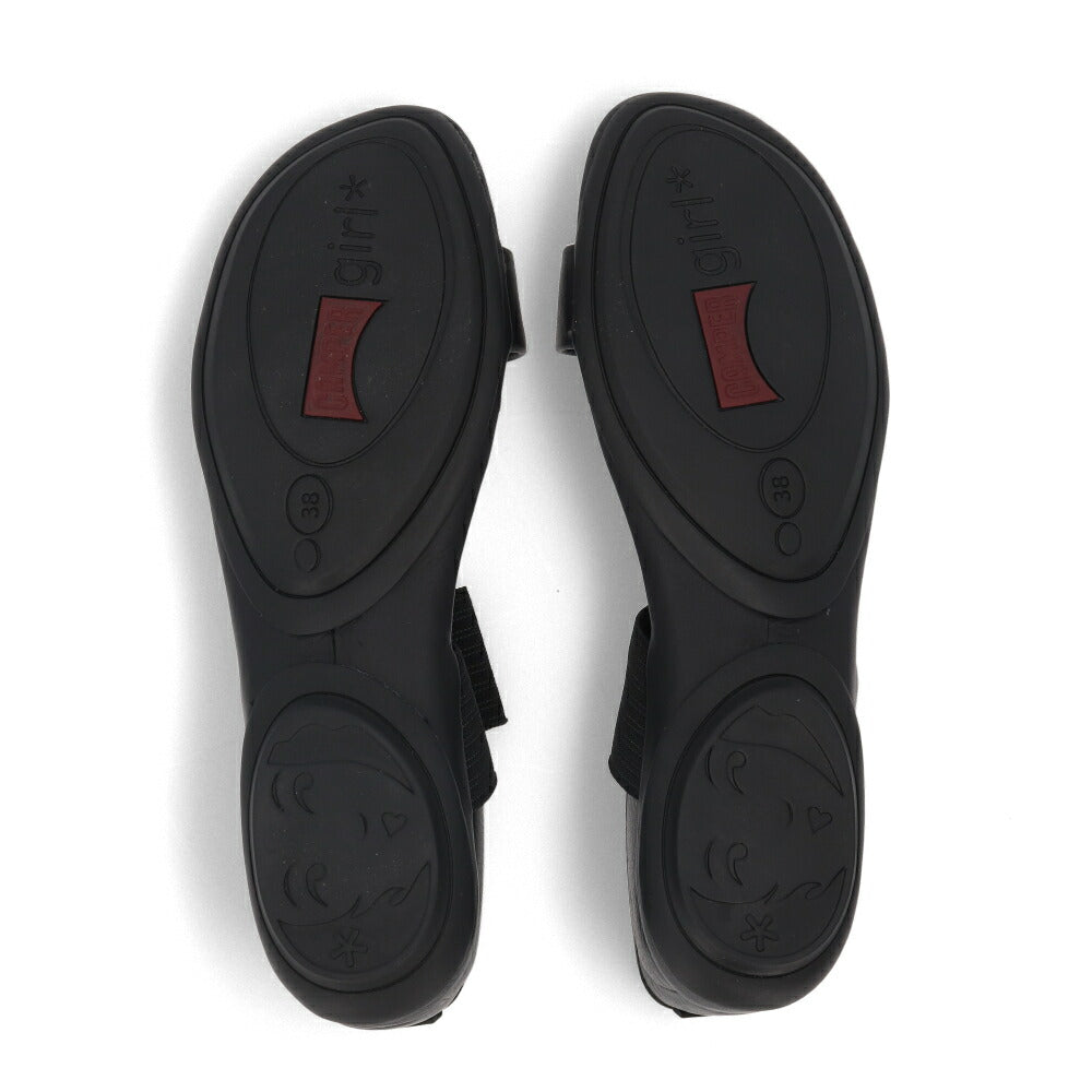 CAMPER サンダル Right Nina ブラック ライトニナ バレエレザー21735