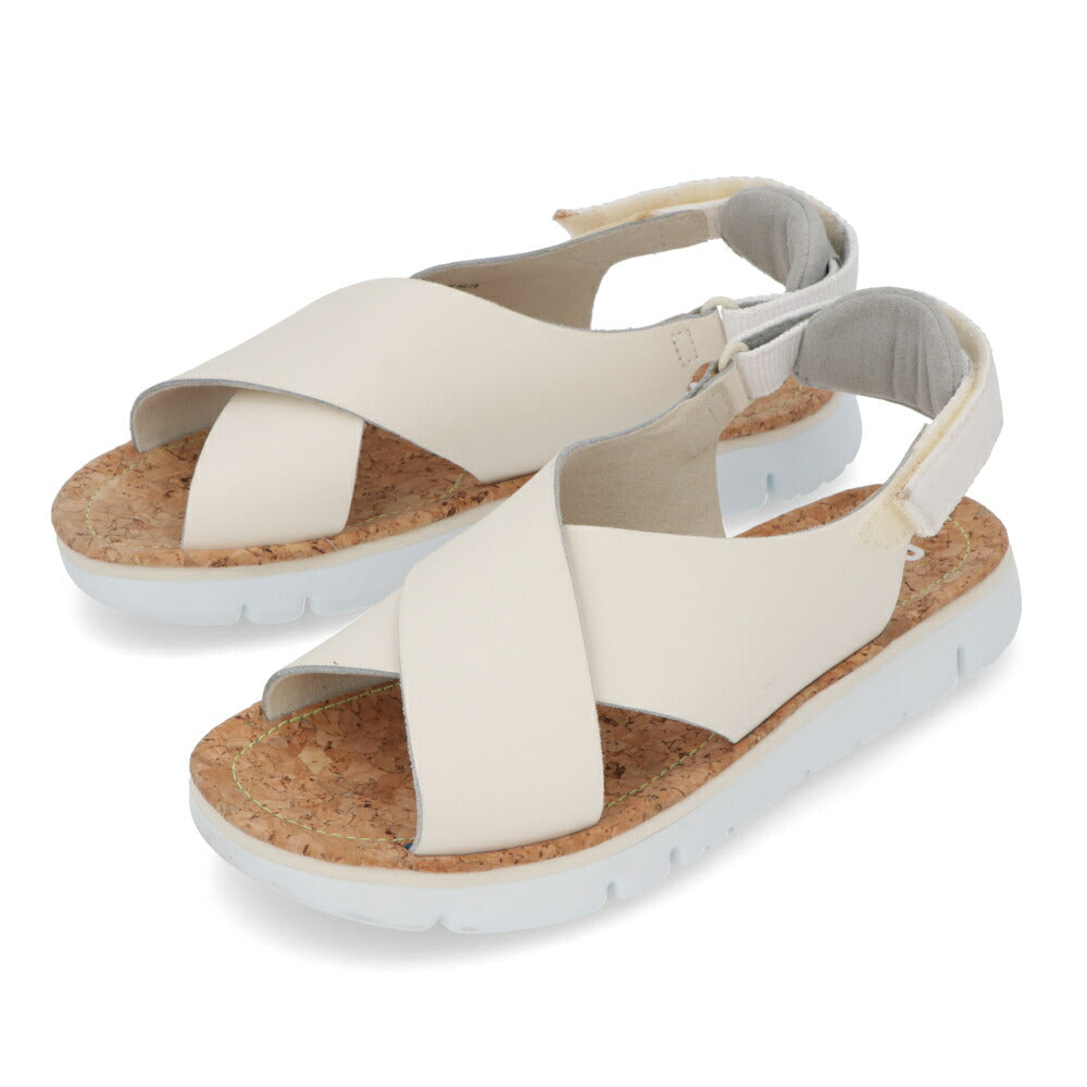 CAMPER サンダル ORUGA ブラック ホワイト オルガサンダル クロスベルトデザイン K200157