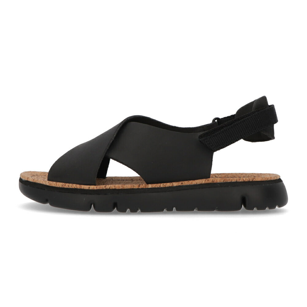 CAMPER サンダル ORUGA ブラック ホワイト オルガサンダル クロスベルトデザイン K200157