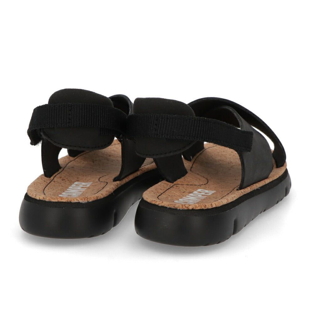 CAMPER サンダル ORUGA ブラック ホワイト オルガサンダル クロスベルトデザイン K200157