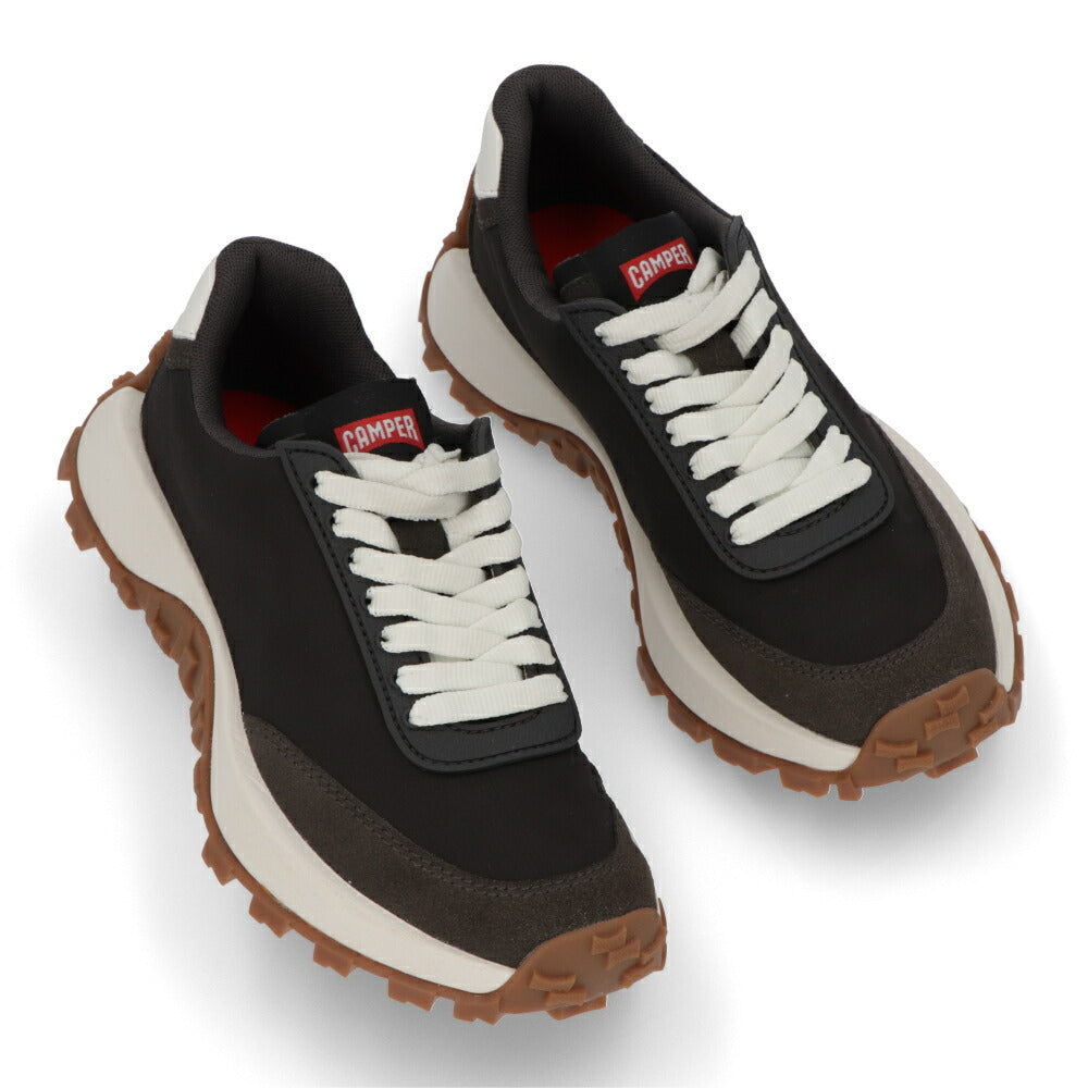 CAMPER スニーカー Drift Trail ダークグレー リサイクルPET ドリフトトレイル ロゴ マルチカラー K201462