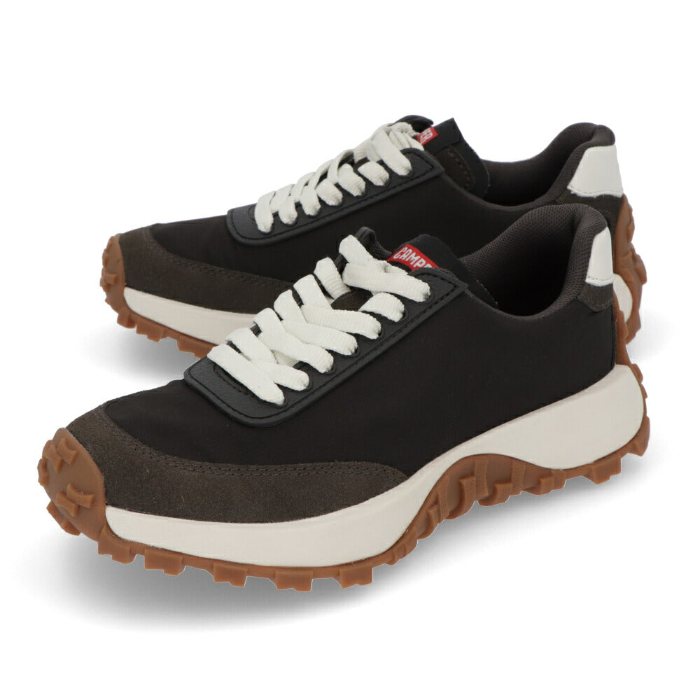 CAMPER スニーカー Drift Trail ダークグレー リサイクルPET ドリフトトレイル ロゴ マルチカラー K201462