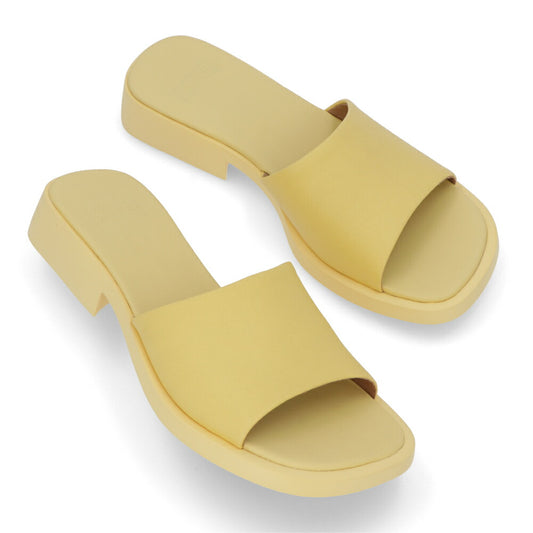 CAMPER サンダル Dana イエロー ダナ  ローヒール スライドサンダル K201485