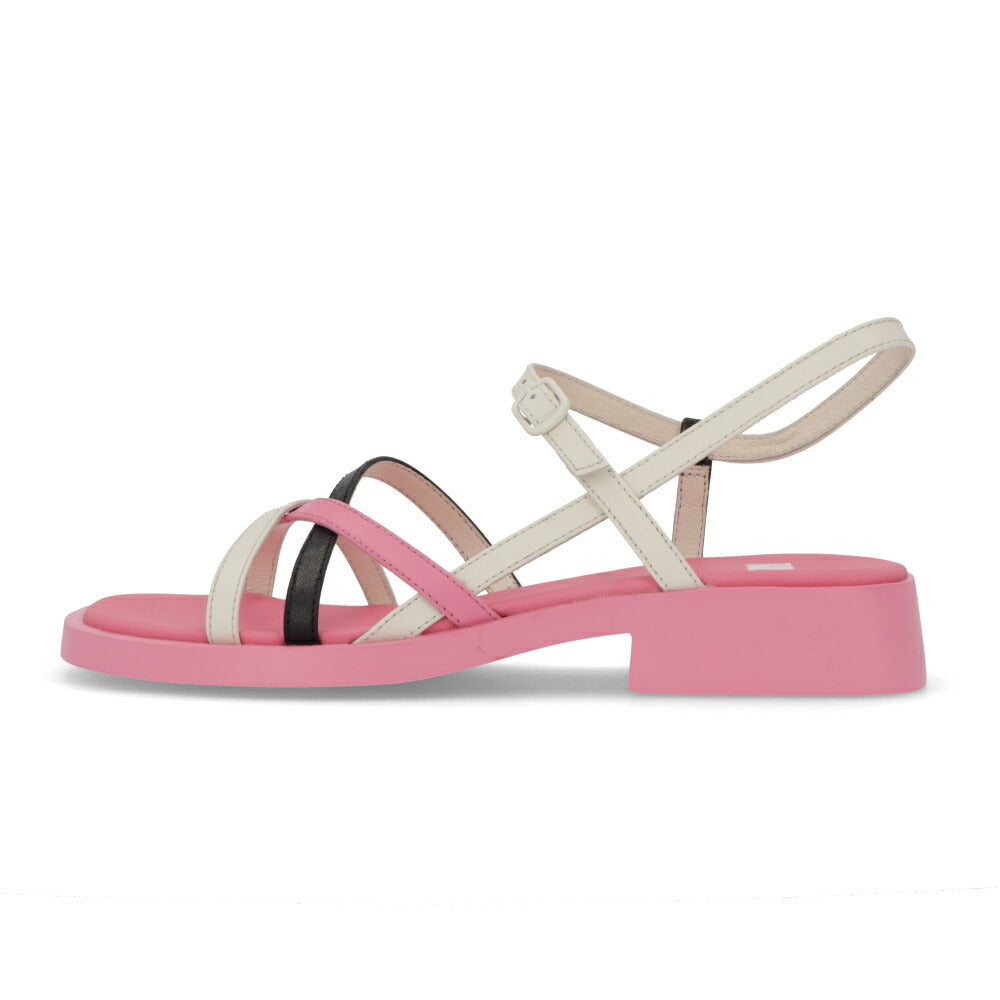 CAMPER サンダル Twins ピンク ツインズ チャンキーヒール K201487