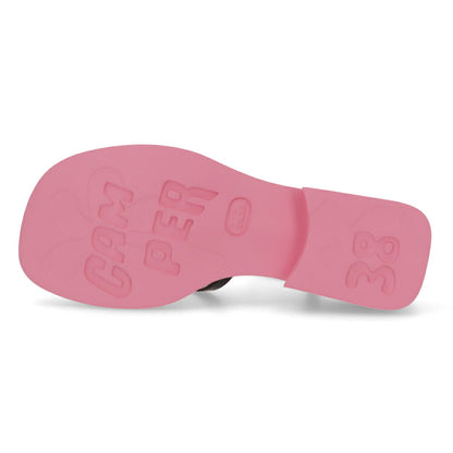 CAMPER サンダル Twins ピンク ツインズ チャンキーヒール K201487