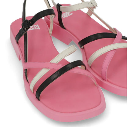 CAMPER サンダル Twins ピンク ツインズ チャンキーヒール K201487