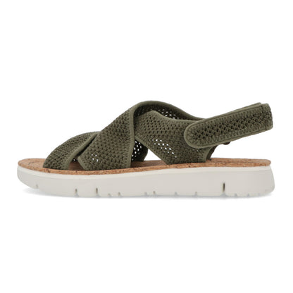 CAMPER サンダル Oruga グリーン テキスタイル オルガ クロスストラップ メッシュサンダル K201562