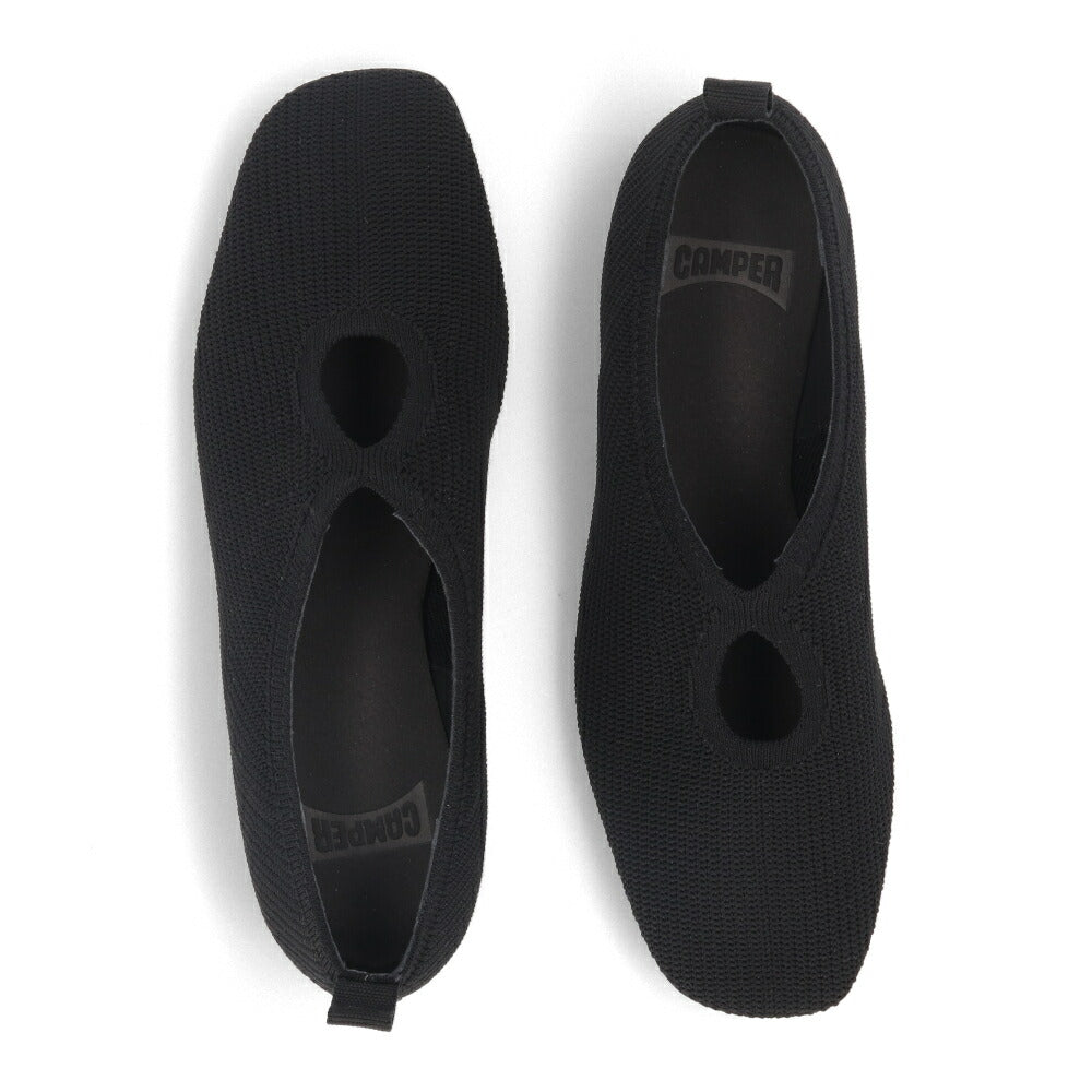 CAMPER パンプス Casi Myra ブラック テキスタイル カシマイラ バレリーナK201574