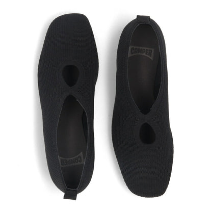 CAMPER パンプス Casi Myra ブラック テキスタイル カシマイラ バレリーナK201574