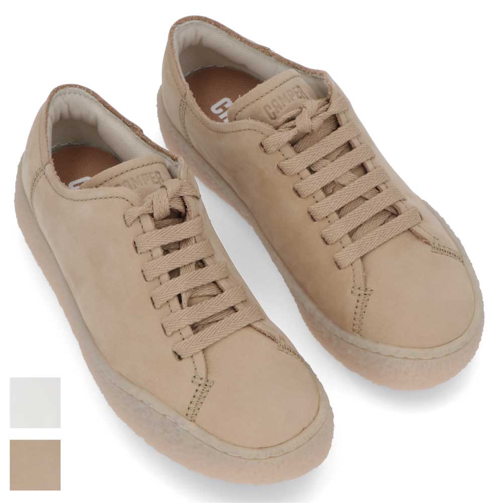 CAMPER スニーカー Peu Terreno ホワイト ベージュ ペウテレーノ ローカット ロゴ K201585