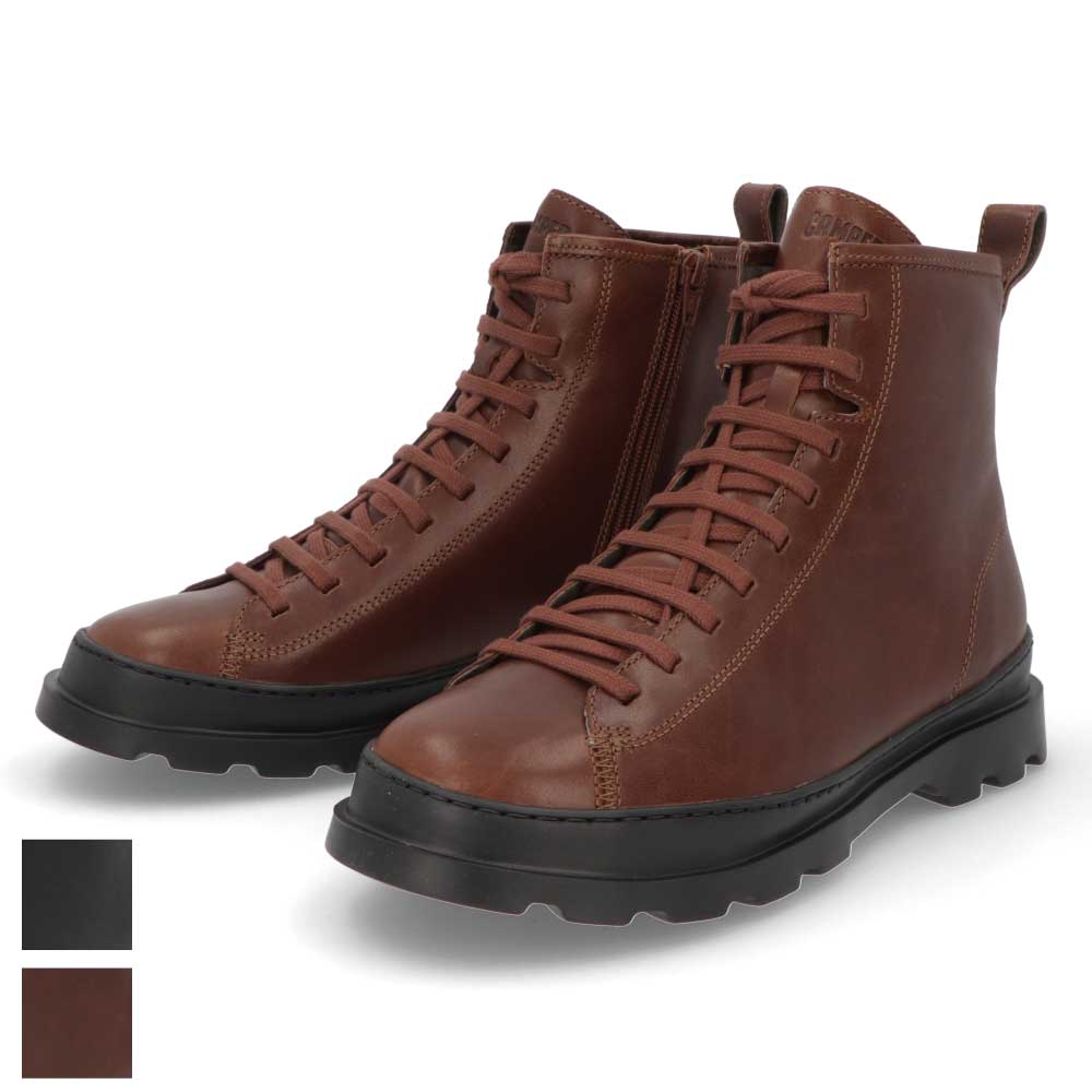 CAMPER ブーツ Brutus ブラック ブラウン レザー ブルータス K300245
