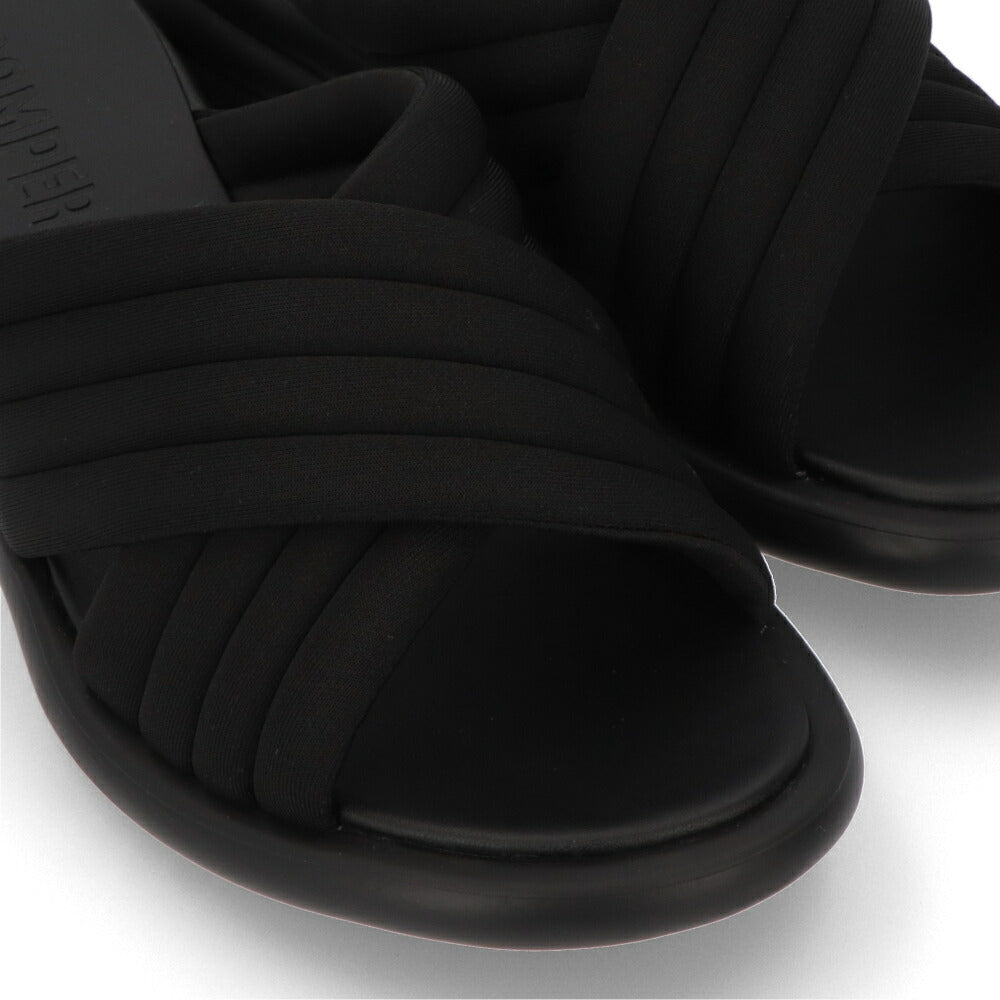 CAMPER サンダル ブラック ローズ サンダル Xストラップサンダル ブロックヒール K201539