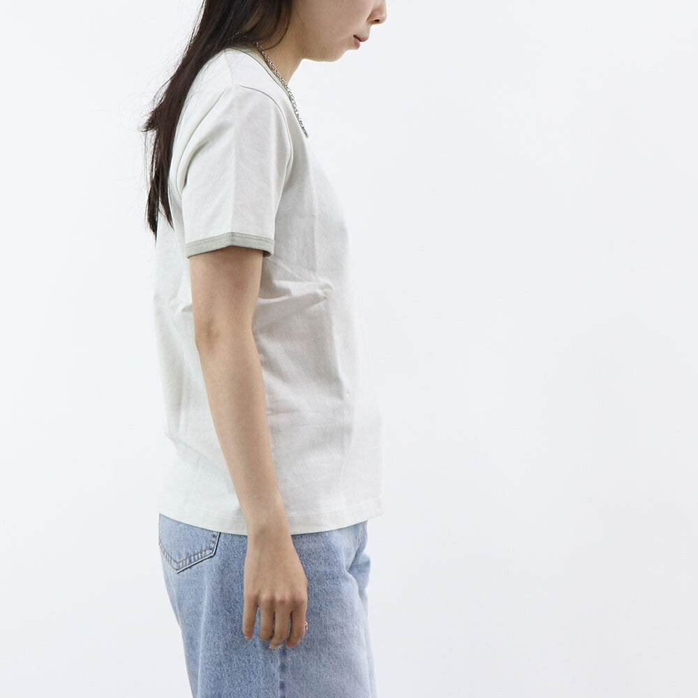 COACH Tシャツ ライトグレー レキシー 恐竜 ワンポイント 半袖 CZ457