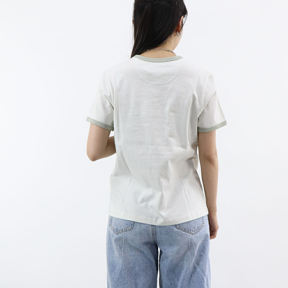 COACH Tシャツ ライトグレー レキシー 恐竜 ワンポイント 半袖 CZ457