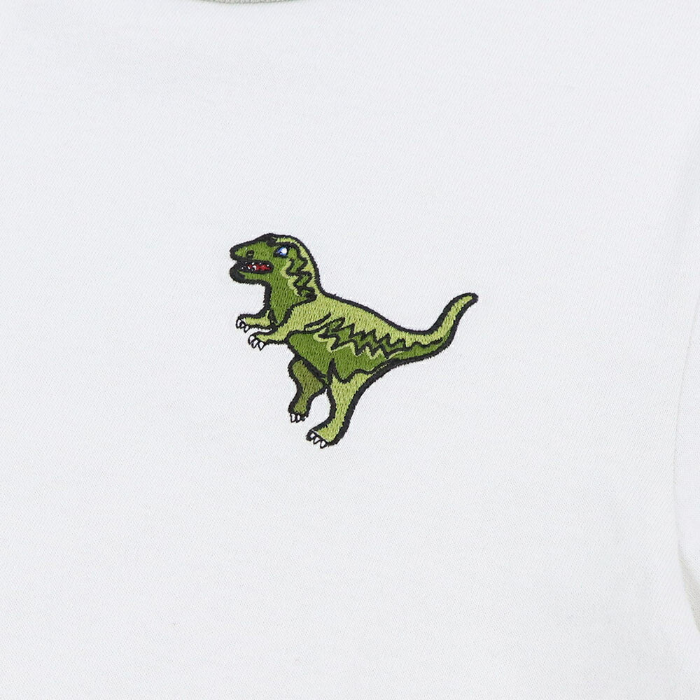 COACH Tシャツ ライトグレー レキシー 恐竜 ワンポイント 半袖 CZ457