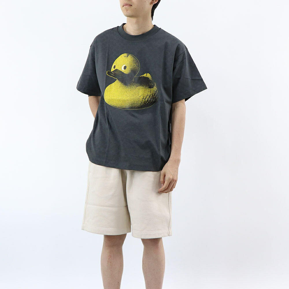 COACH Tシャツ チャコールグレー ダック フロントプリント 半袖 CY393