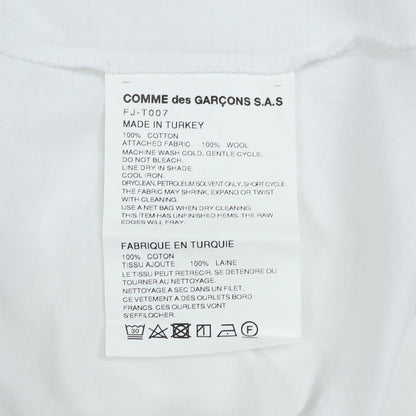 コムデギャルソン COMME DES GARCONS FJ T007 W22 WHITE Tシャツ/半袖Tシャツ  メンズ  新品