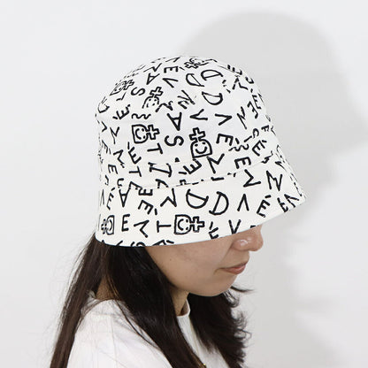 DEVASTEE バケットハット ロゴ 総柄 グラフィック