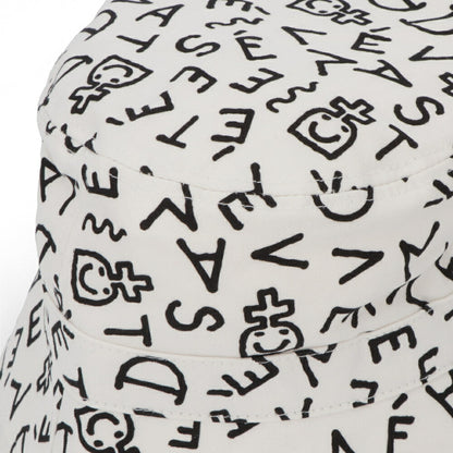 DEVASTEE バケットハット ロゴ 総柄 グラフィック