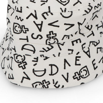 DEVASTEE バケットハット ロゴ 総柄 グラフィック