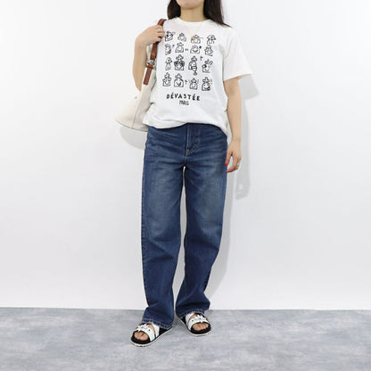 DEVASTEE Tシャツ ロゴ プリント 半袖 R3FWTP022