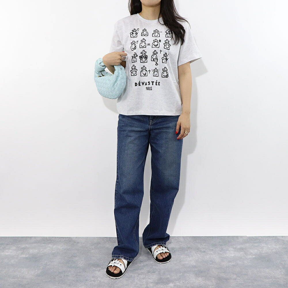 DEVASTEE Tシャツ ロゴ プリント 半袖 R3FWTP022