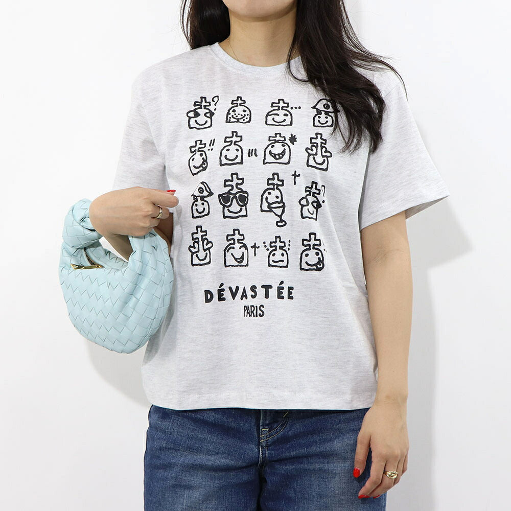 DEVASTEE Tシャツ ロゴ プリント 半袖 R3FWTP022