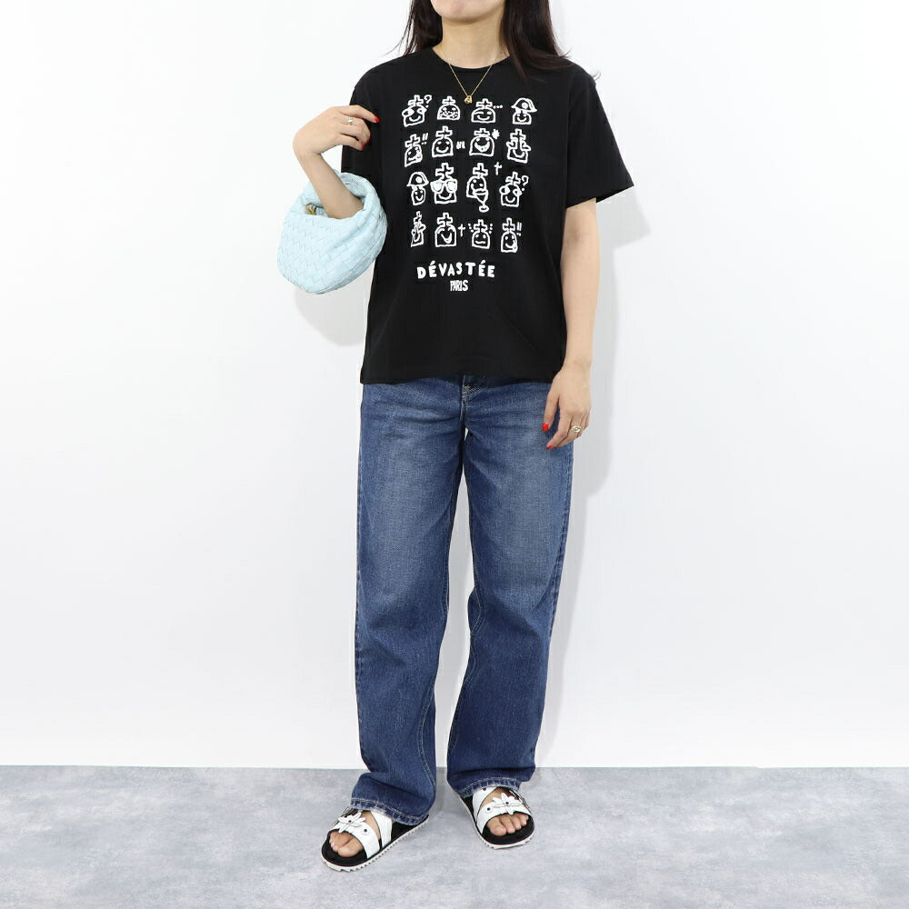 DEVASTEE Tシャツ ロゴ プリント 半袖 R3FWTP022