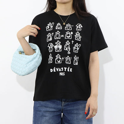 DEVASTEE Tシャツ ロゴ プリント 半袖 R3FWTP022