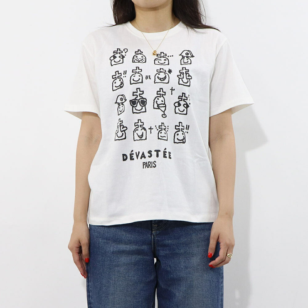 DEVASTEE Tシャツ ロゴ プリント 半袖 R3FWTP022