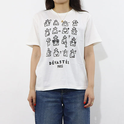 DEVASTEE Tシャツ ロゴ プリント 半袖 R3FWTP022