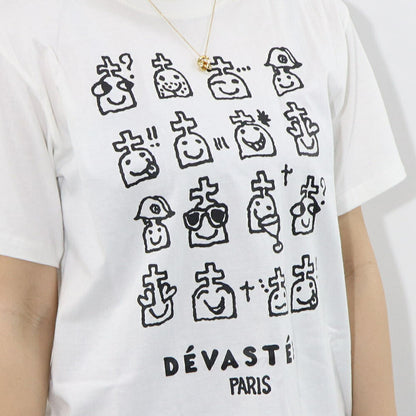 DEVASTEE Tシャツ ロゴ プリント 半袖 R3FWTP022
